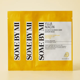 [SOME BY MI] Yuja Niacin Blemish Care Serummaske 25 g * 10 Stück